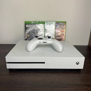 Xbox One S 1TB Console Bundle 3 Games Controller Read Description